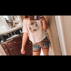 Patterned white shirt